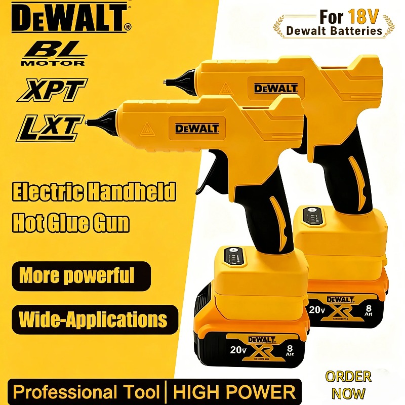 Power Tools Battery Repair - Dewalt コードレス電動ハンドヘルドホットグルーガン修理 DIY ツールホットメルト溶接熱風ガン火傷防止ノズル 18V バッテリー用
