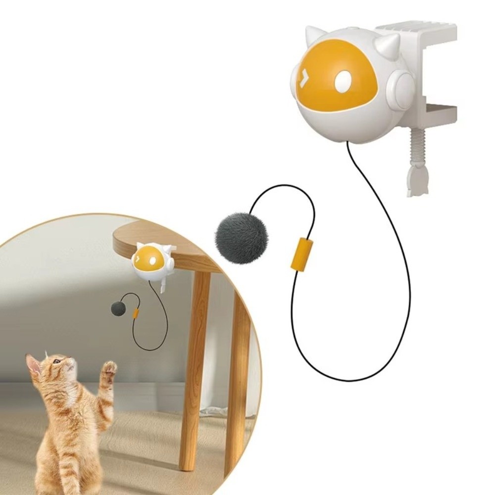 Power Tools Cat - 自動で遊べる電動猫のおもちゃ、毛玉除去、インタラクティブな猫じゃらし、インテリジェントな昇降機能、簡単設置の猫じゃらし