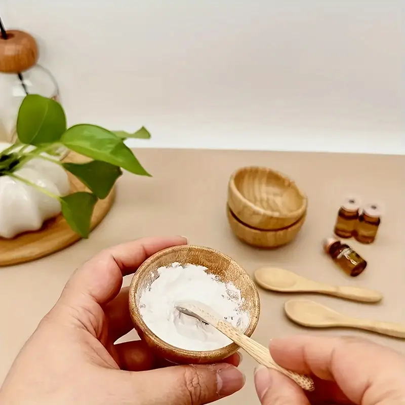 Power Tools Kits - 竹製フェイスマスクミキシングボウルセット、DIYスキンケア用フェイシャルツール、フェイスマスクミキシングツールキット（フェイスマスクボウル、スパチュラ、スプーン付き）
