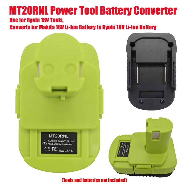 Power Tools Ryobi - リョービ18Vツール用、マキタ18Vリチウムイオンバッテリーをリョービ18VリチウムイオンバッテリーMT20RNLに変換する電動工具バッテリーコンバーター