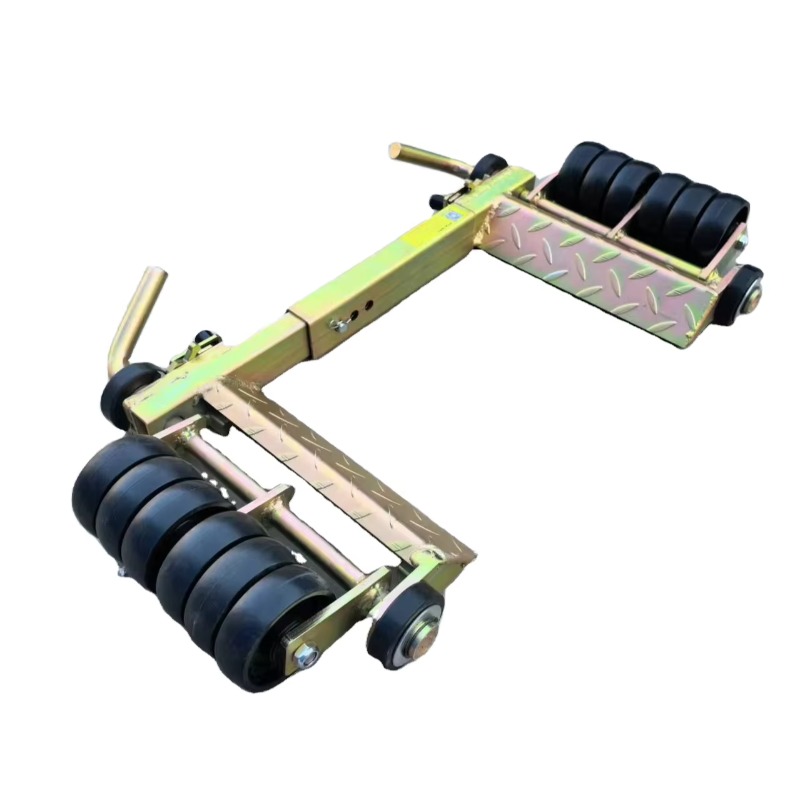 Power Quality Tools - 高品質鋼製亜鉛メッキ棒移動ツールポジショニングホイールドーリーモバイル1トンエア式ジャッキ