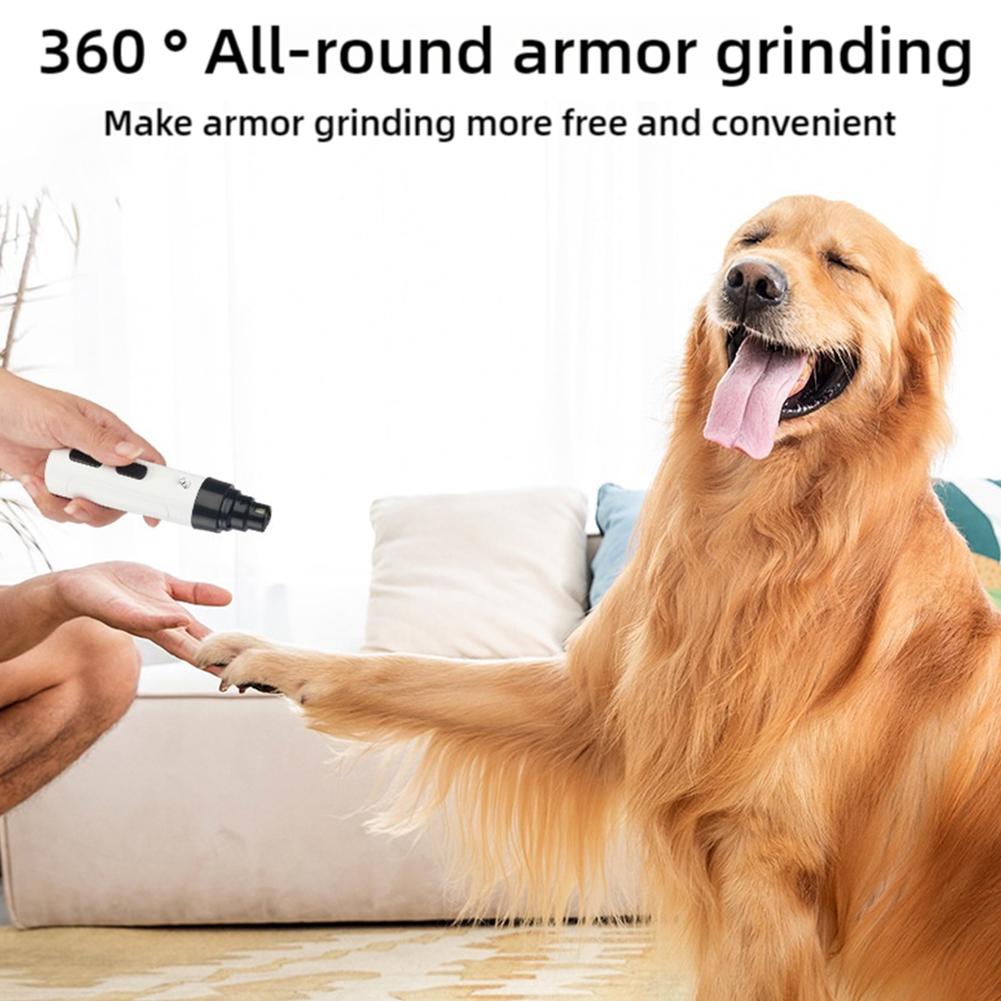 Power Tools Cat - ペットネイルトリマー静音電動犬猫トリマー無痛USB充電式クリッパー足爪グルーミングツール小型大型犬用