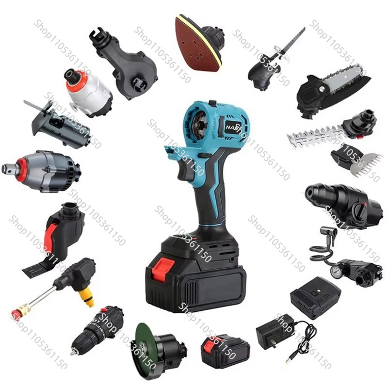 Power Tools Battery Repair - コードレスオールインワン多機能電動工具セット 家庭修理DIY マキタバッテリー対応 20種類のヘッドオプション プラスチックハードケース入り