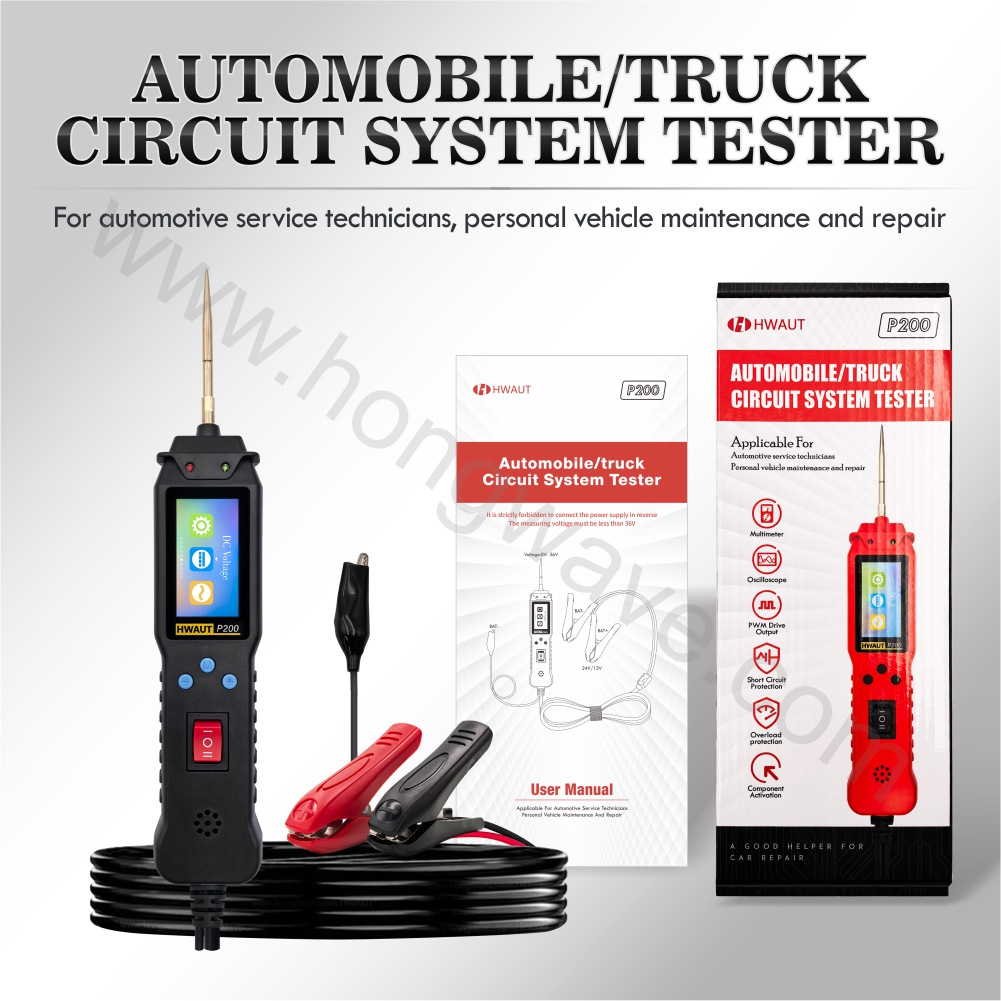 Power Tools Germany - HWAUT P200スマートカーサーキットテスター 2mスキャナー 12V 24V 車両トラック電源スキャン電気回路プローブ