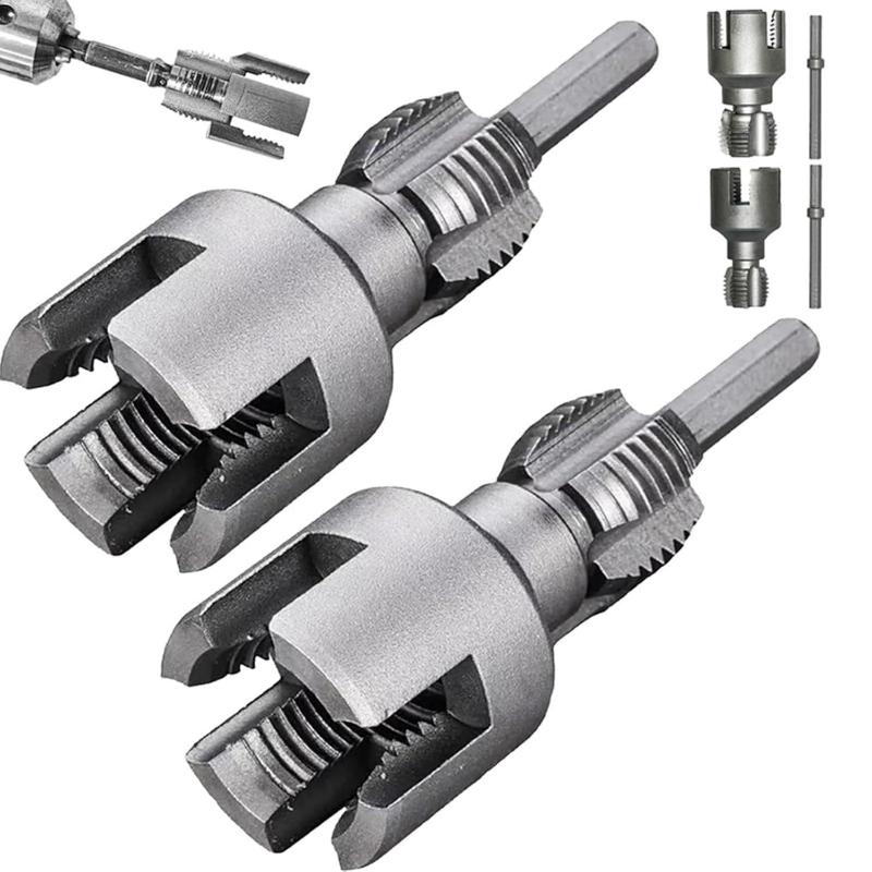 1セットパイプねじ切り工具一体型内外管ねじ切り工具電動ドリル - Power Tools Kits のレビューと価格
