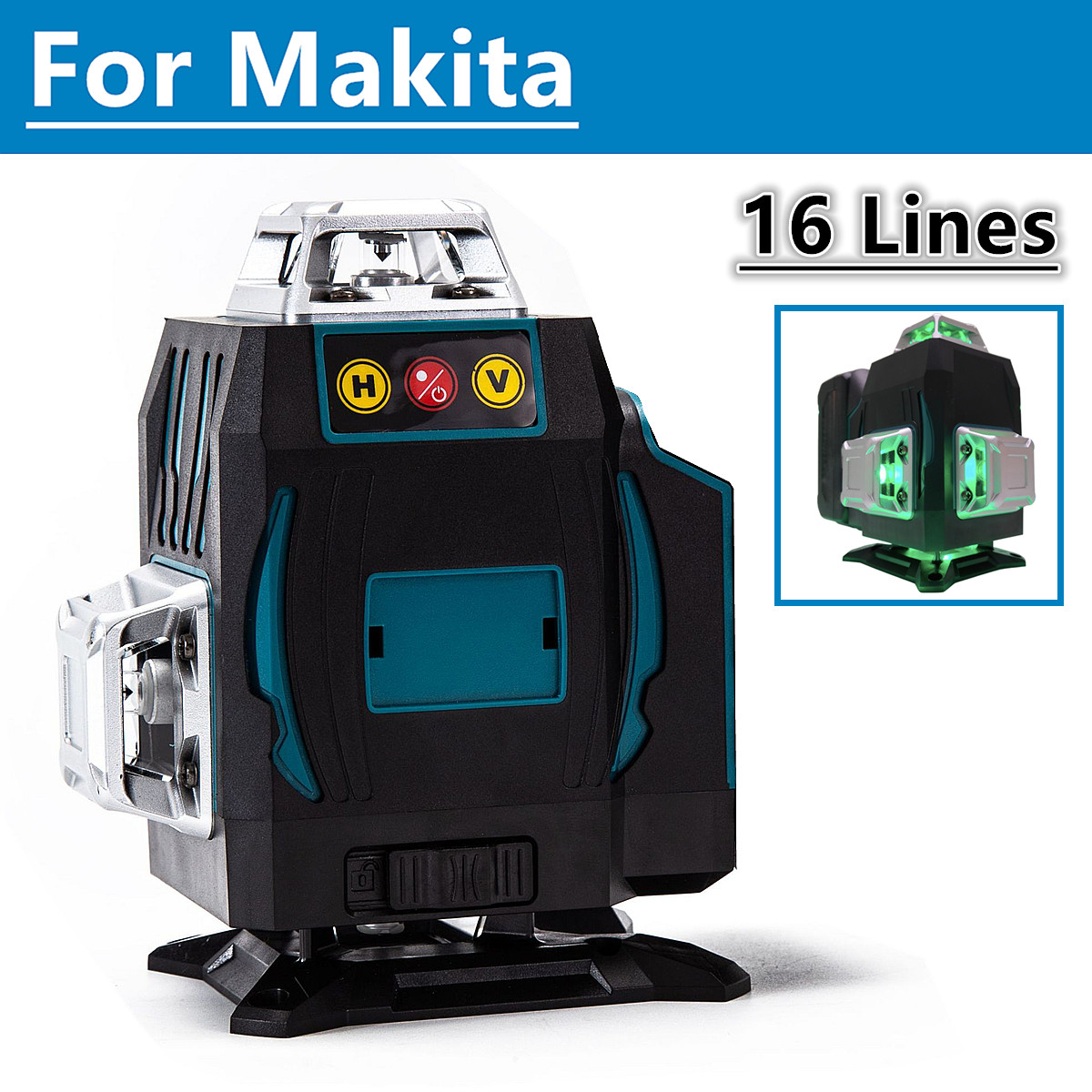 マキタ 18V バッテリー 16 ライン 4D レーザーレベ - Power Tools Green Color のレビューと価格