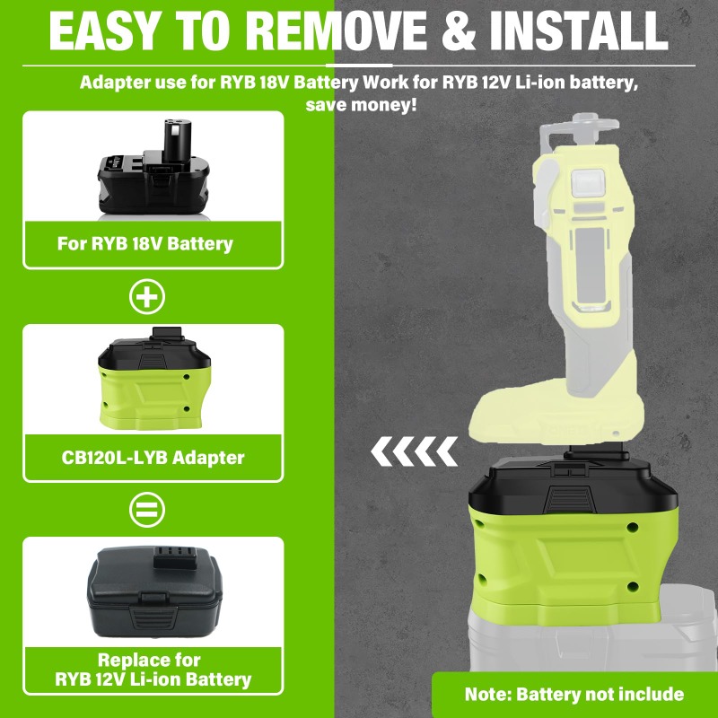 HAKSINKY バッテリーアダプター リョービ/マキタ/デ - Power Tools Ryobi のレビューと価格