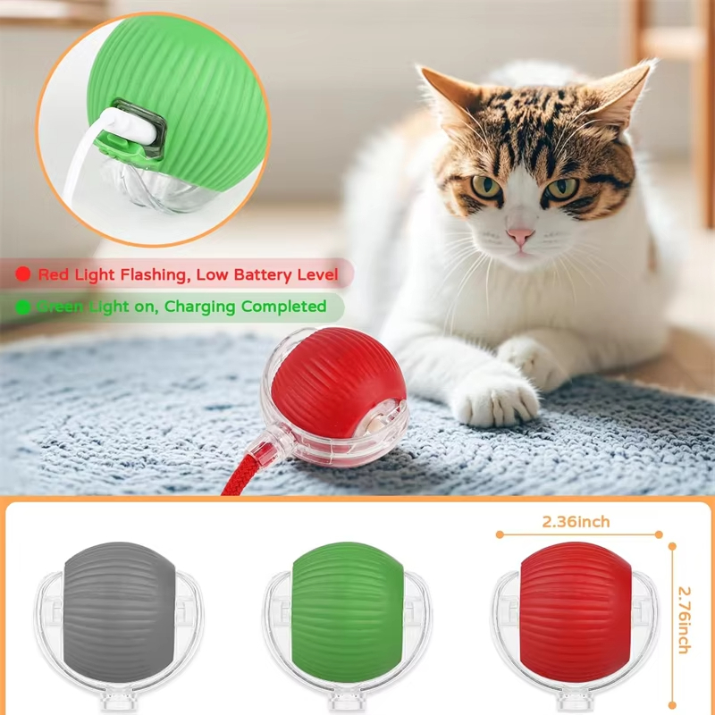 新しい猫用インタラクティブボールおもちゃ、自動回転ボール、フ - Power Tools Cat のレビューと価格