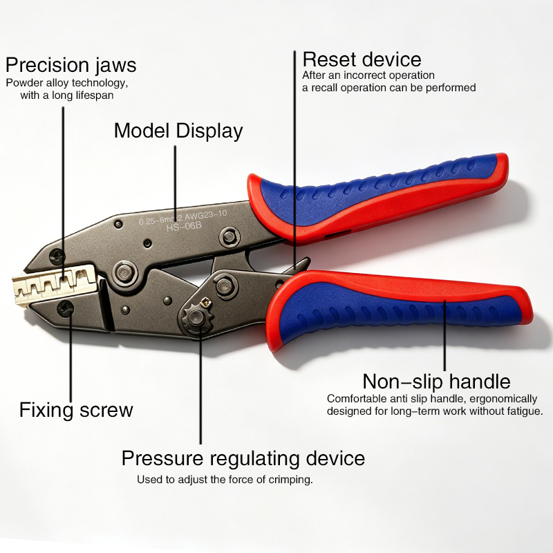 デュポン端子およびメス型スペードコネクタ用の新型多機能圧着工 - Power Tools Germany のレビューと価格