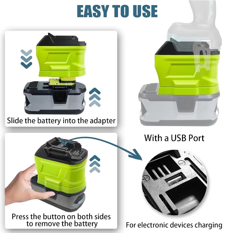 マキタ用リチウムイオンバッテリーアダプターコンバーター,コー - Power Tools Ryobi のレビューと価格