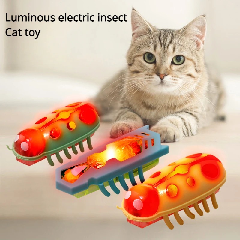 猫のおもちゃ 光る電動ワーム ペットインタラクティブパズル  - Power Tools Cat のレビューと価格