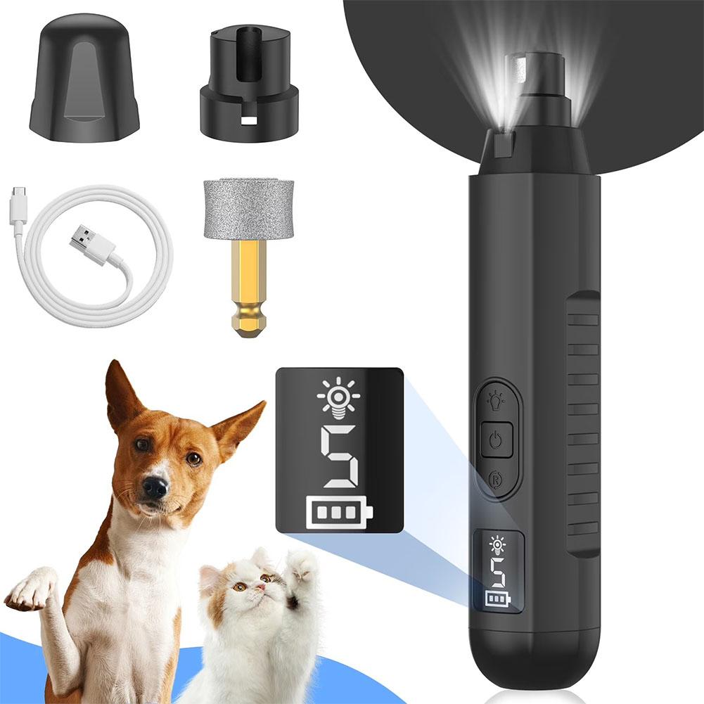 電動ペットネイルグラインダー 5段階速度調整、低騒音、犬猫用 - Power Tools Cat のレビューと価格