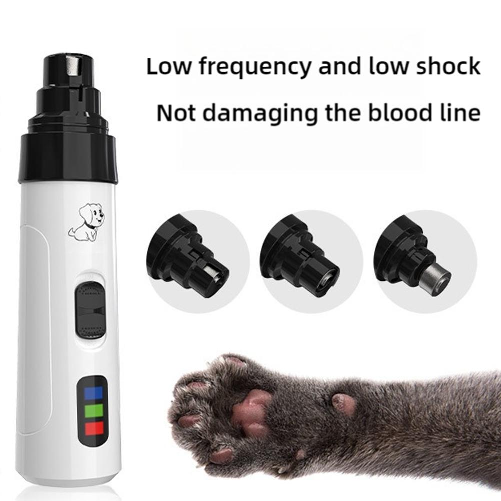 ペットネイルトリマー静音電動犬猫トリマー無痛USB充電式クリ - Power Tools Cat のレビューと価格