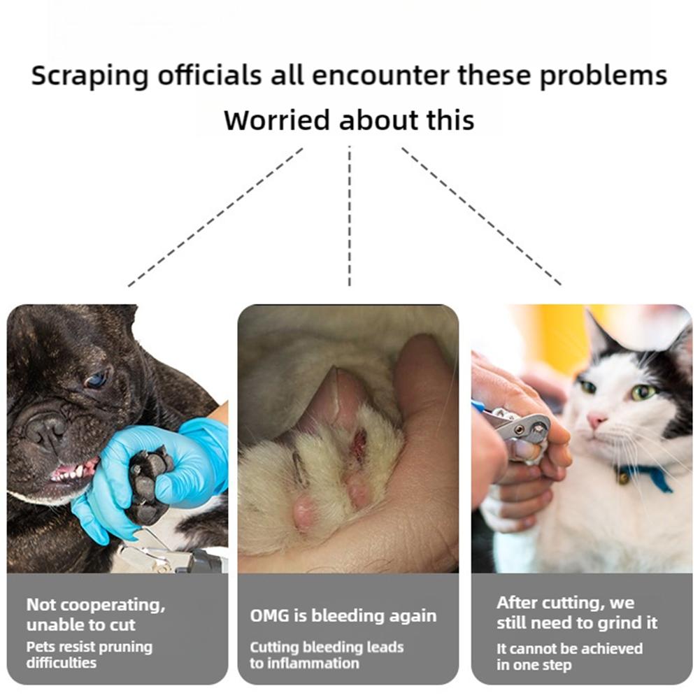 ペットネイルトリマー静音電動犬猫トリマー無痛USB充電式クリ - Power Tools Cat のレビューと価格