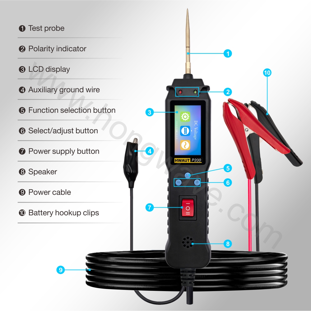 HWAUT P200スマートカーサーキットテスター 2mスキ - Power Tools Germany のレビューと価格